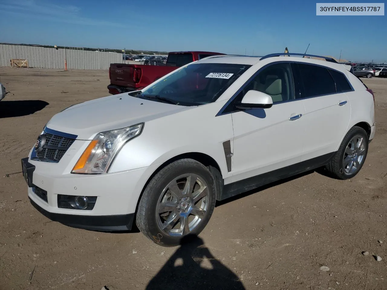 2011 Cadillac Srx Premium Collection VIN: 3GYFNFEY4BS517787 Lot: 72726134