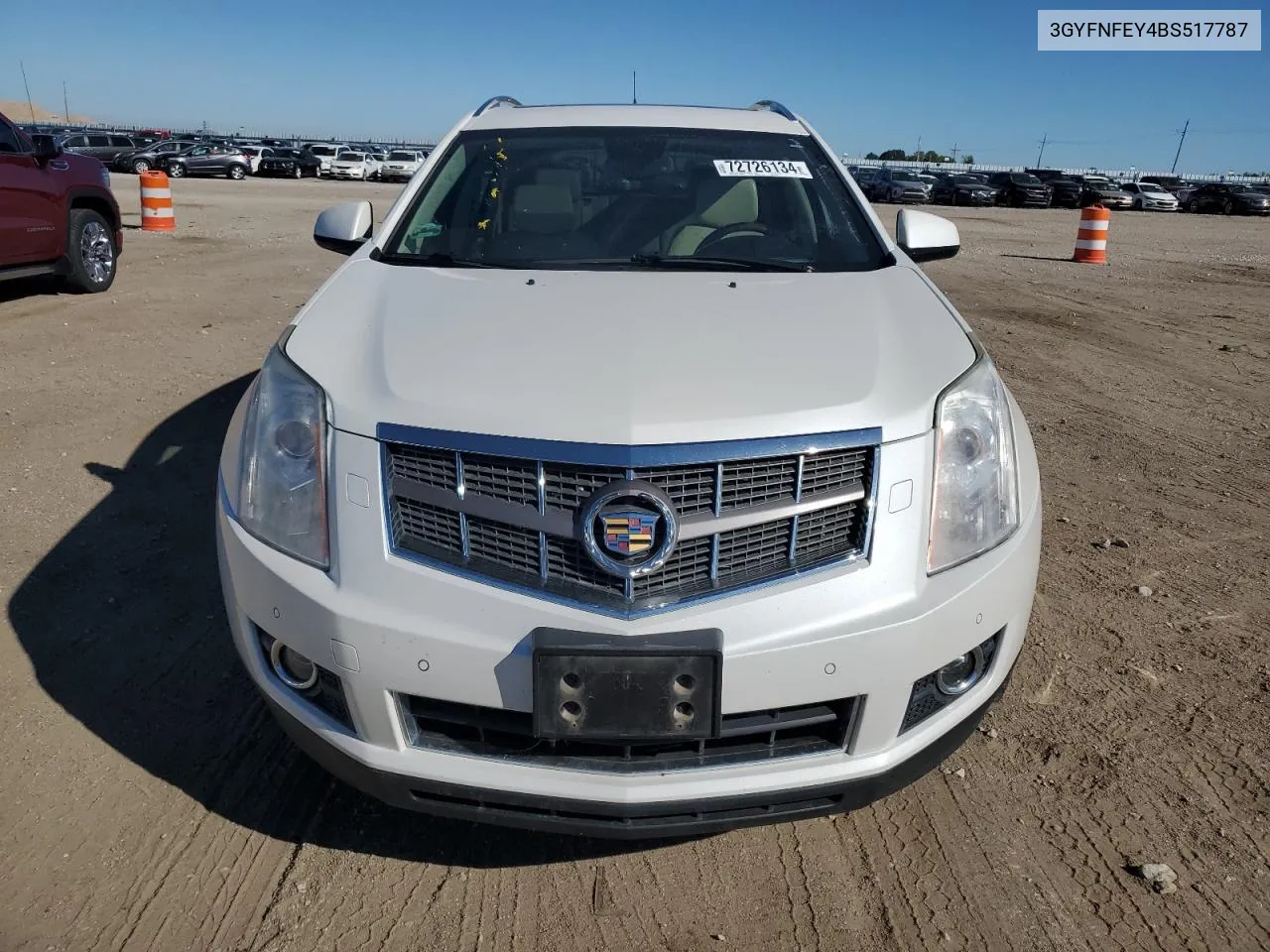 2011 Cadillac Srx Premium Collection VIN: 3GYFNFEY4BS517787 Lot: 72726134