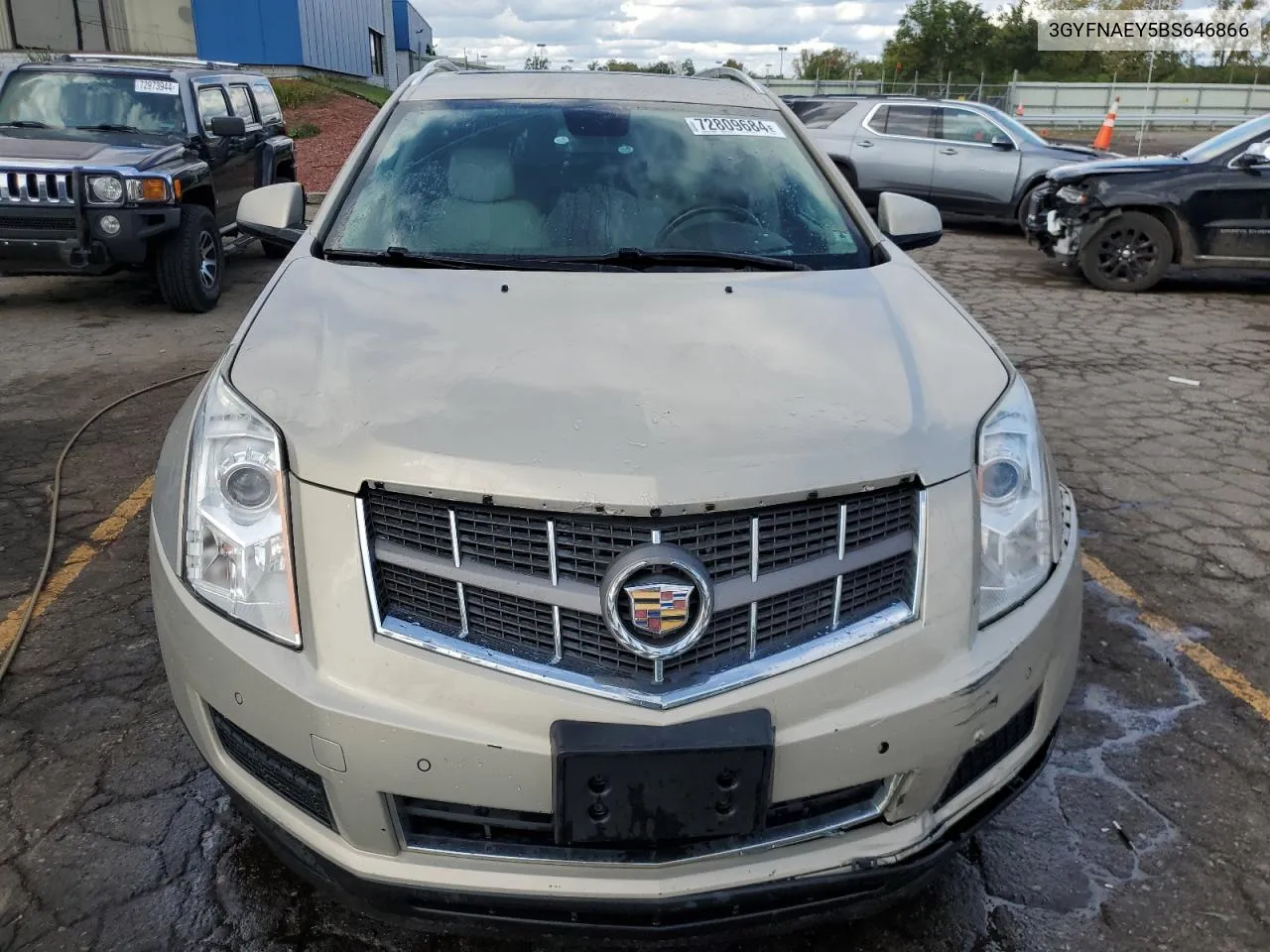 2011 Cadillac Srx Luxury Collection VIN: 3GYFNAEY5BS646866 Lot: 72809684