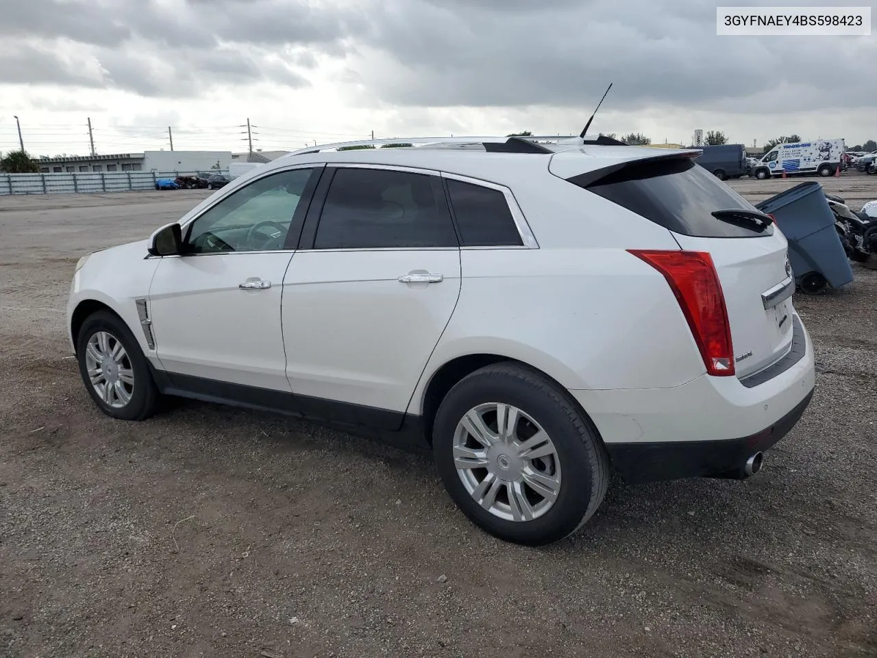 3GYFNAEY4BS598423 2011 Cadillac Srx Luxury Collection