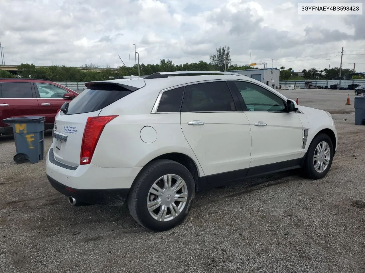 2011 Cadillac Srx Luxury Collection VIN: 3GYFNAEY4BS598423 Lot: 73501204