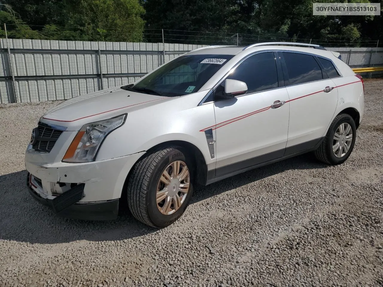 3GYFNAEY1BS513103 2011 Cadillac Srx Luxury Collection