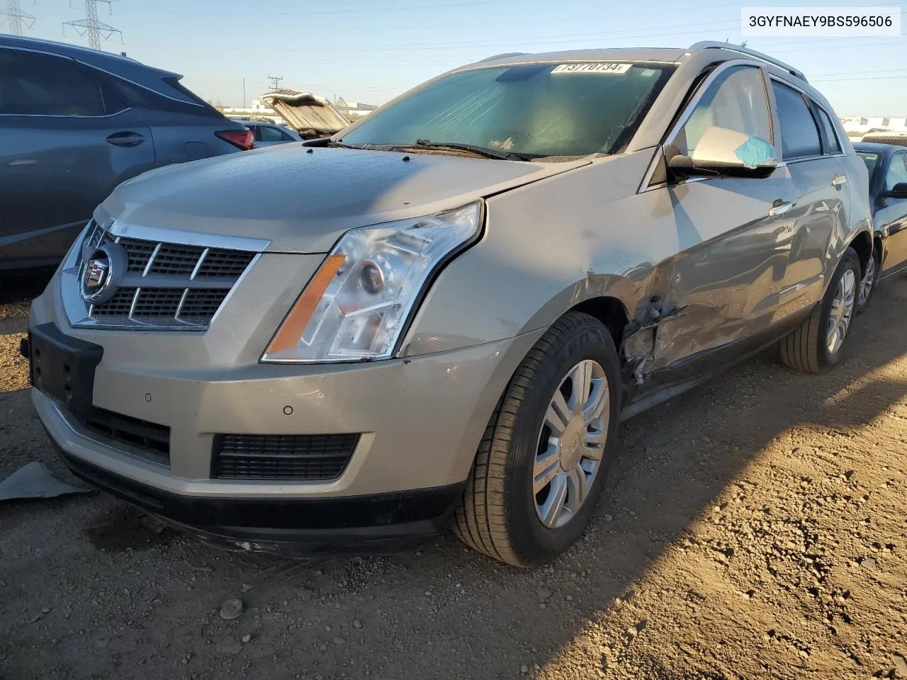 2011 Cadillac Srx Luxury Collection VIN: 3GYFNAEY9BS596506 Lot: 73770734