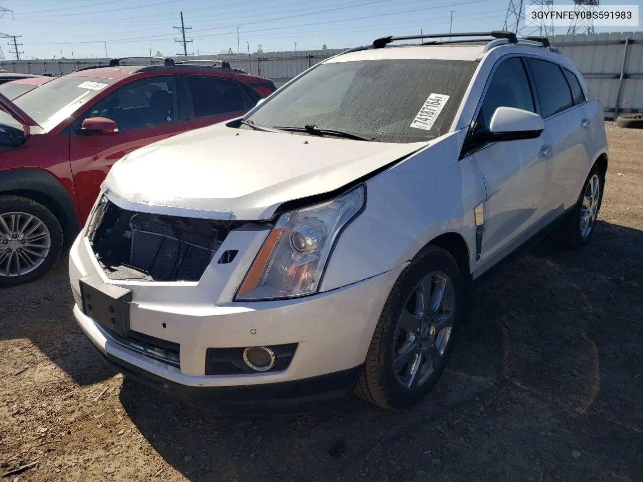 2011 Cadillac Srx Premium Collection VIN: 3GYFNFEY0BS591983 Lot: 74187164