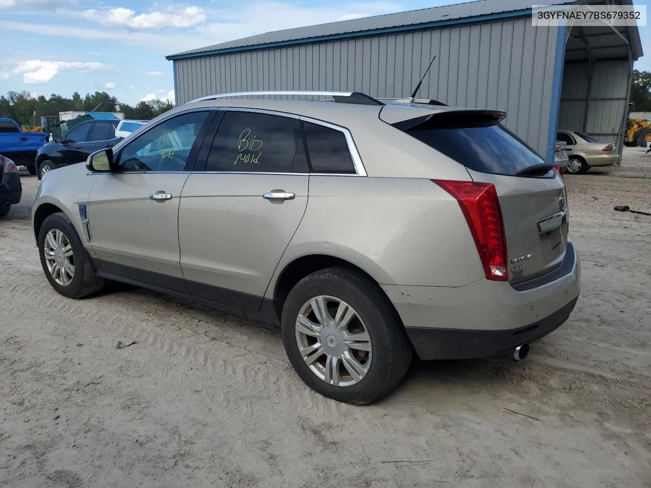 2011 Cadillac Srx Luxury Collection VIN: 3GYFNAEY7BS679352 Lot: 74463034