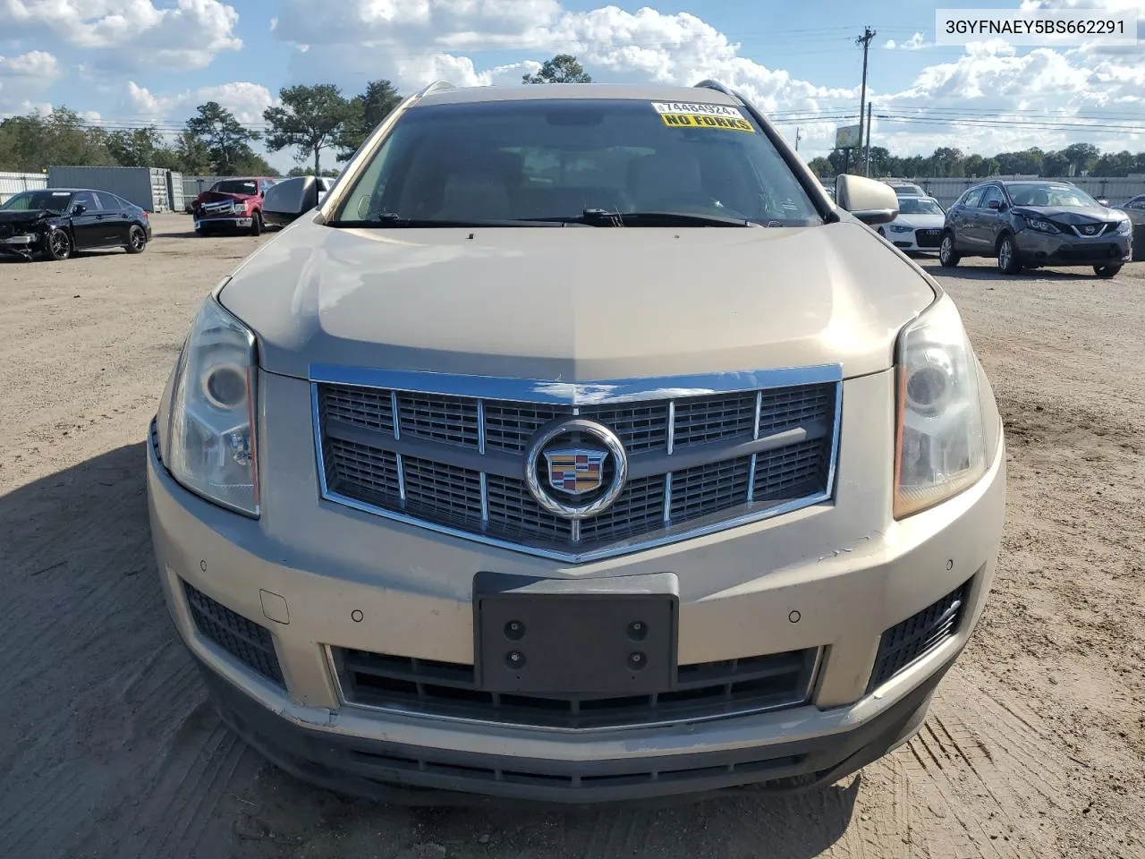 2011 Cadillac Srx Luxury Collection VIN: 3GYFNAEY5BS662291 Lot: 74484924