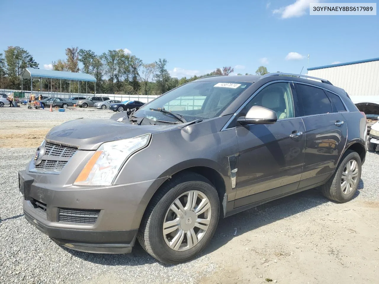 2011 Cadillac Srx Luxury Collection VIN: 3GYFNAEY8BS617989 Lot: 74587874