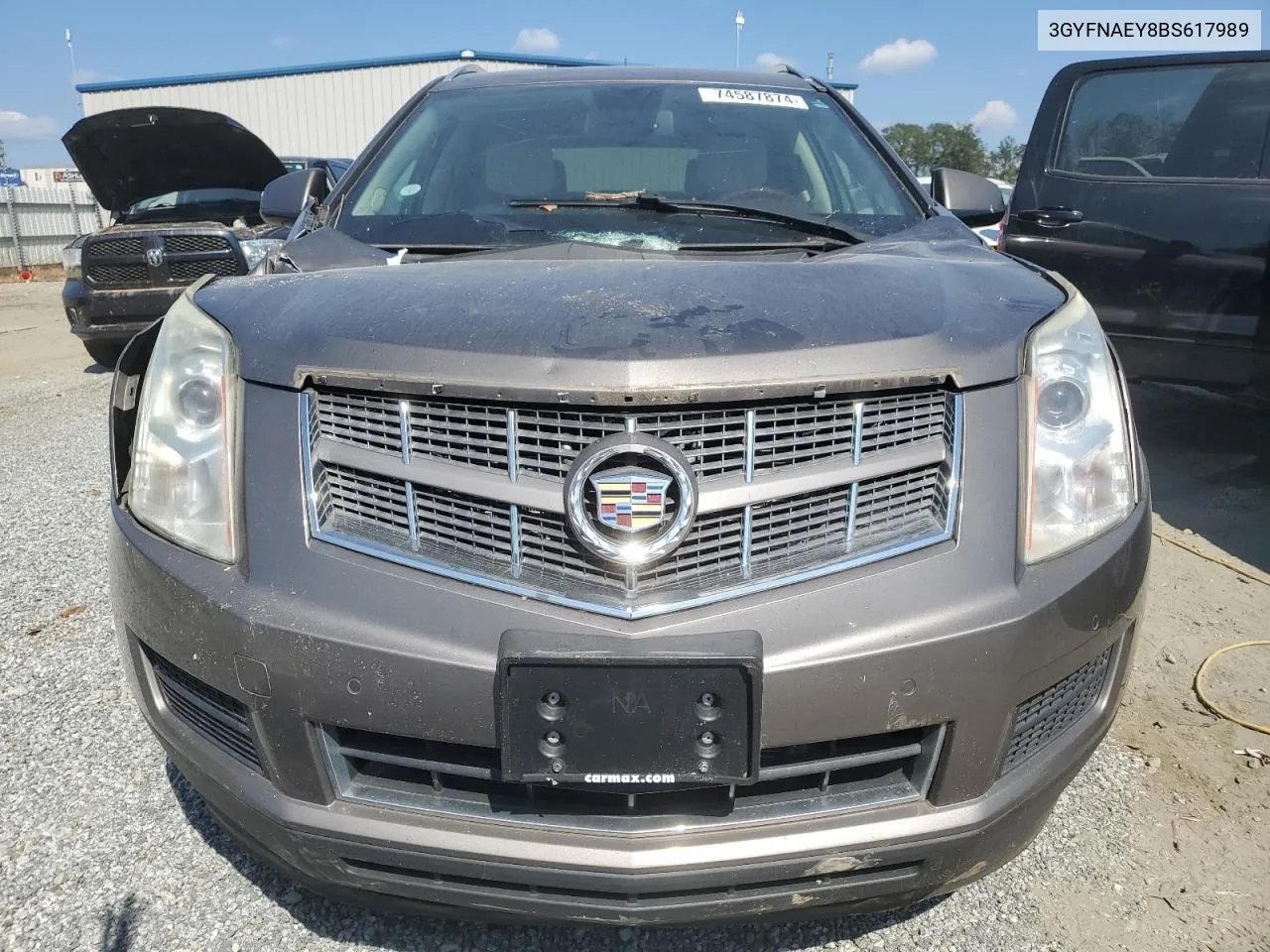 2011 Cadillac Srx Luxury Collection VIN: 3GYFNAEY8BS617989 Lot: 74587874