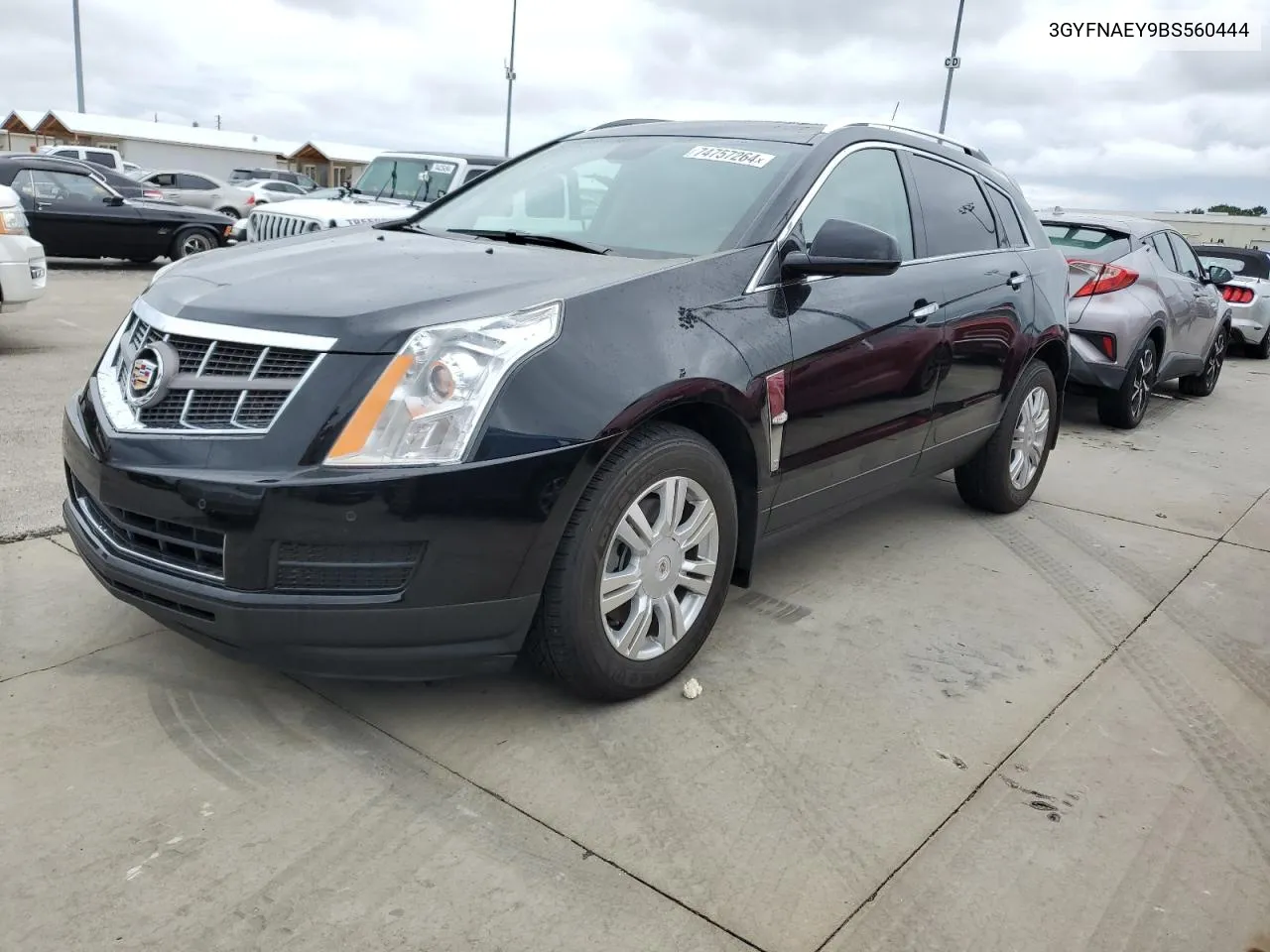 2011 Cadillac Srx Luxury Collection VIN: 3GYFNAEY9BS560444 Lot: 74757264