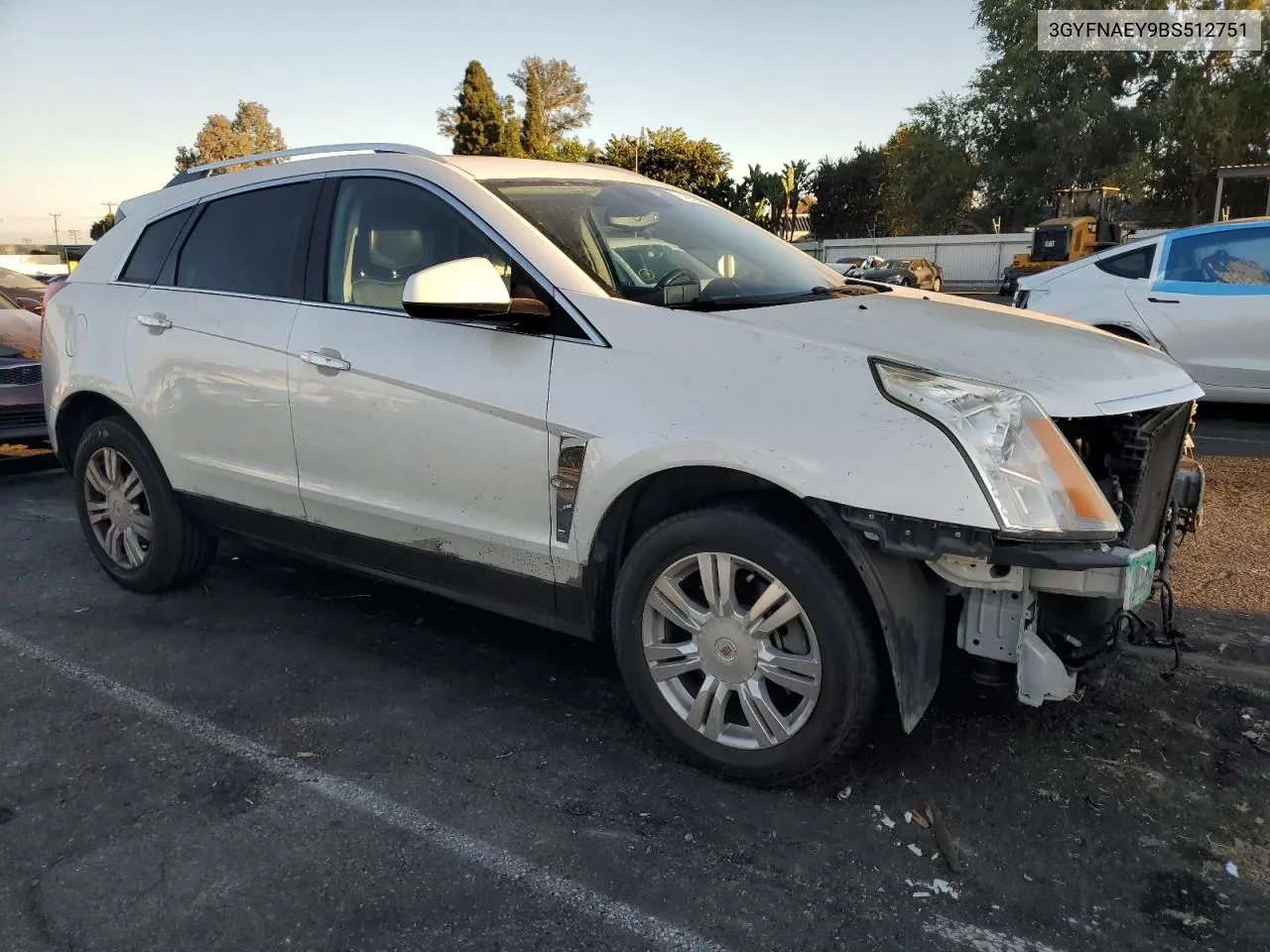 2011 Cadillac Srx Luxury Collection VIN: 3GYFNAEY9BS512751 Lot: 74859284