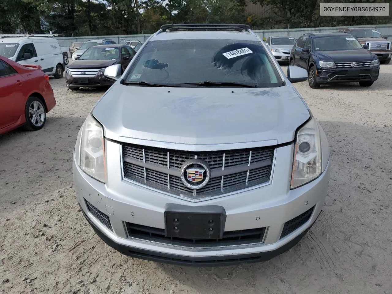 2011 Cadillac Srx Luxury Collection VIN: 3GYFNDEY0BS664970 Lot: 74978864