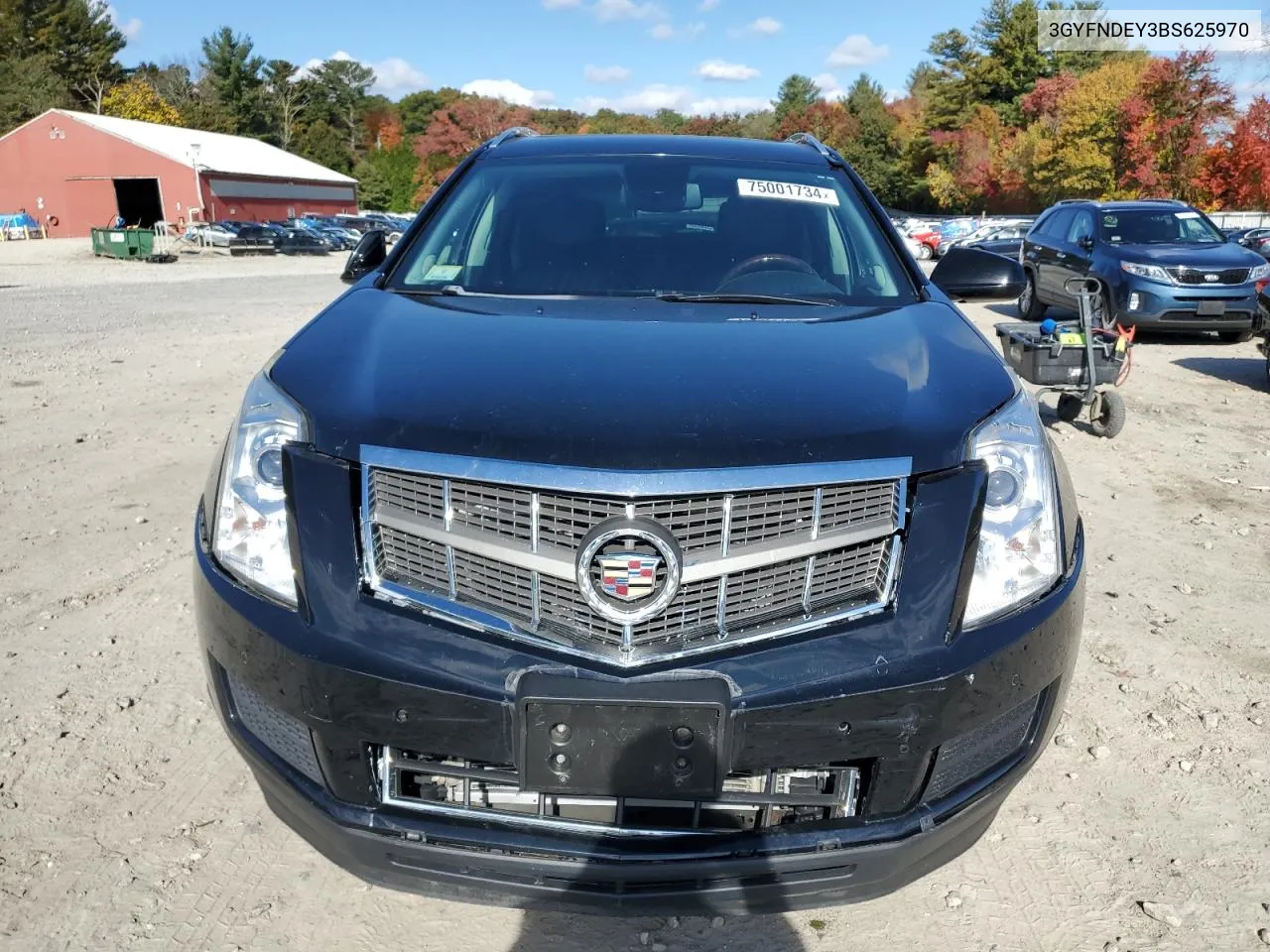 2011 Cadillac Srx Luxury Collection VIN: 3GYFNDEY3BS625970 Lot: 75001734