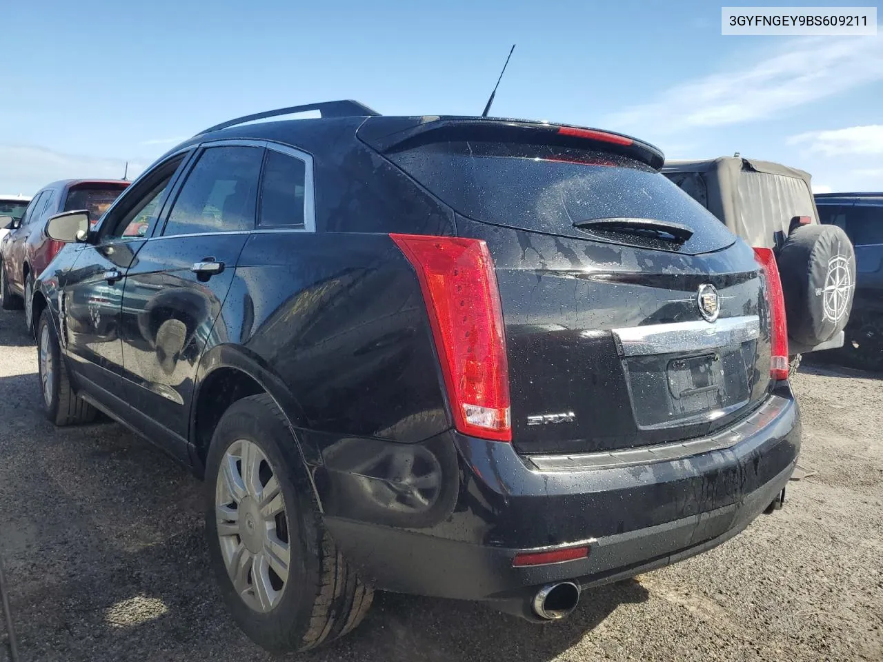 2011 Cadillac Srx VIN: 3GYFNGEY9BS609211 Lot: 75091104