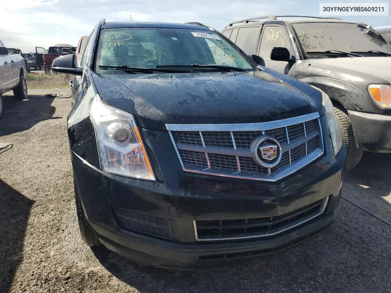 2011 Cadillac Srx VIN: 3GYFNGEY9BS609211 Lot: 75091104