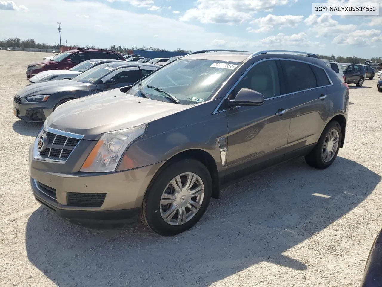 2011 Cadillac Srx Luxury Collection VIN: 3GYFNAEYXBS534550 Lot: 75132284