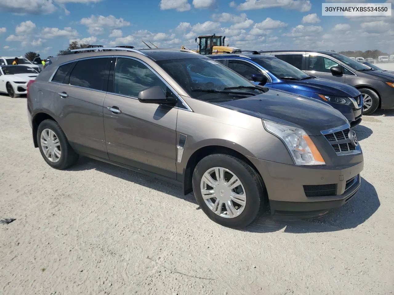 2011 Cadillac Srx Luxury Collection VIN: 3GYFNAEYXBS534550 Lot: 75132284