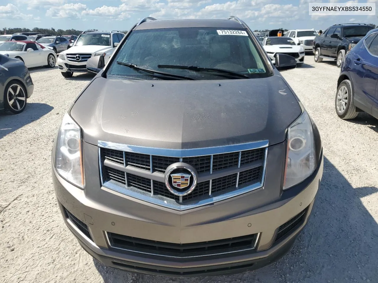 2011 Cadillac Srx Luxury Collection VIN: 3GYFNAEYXBS534550 Lot: 75132284