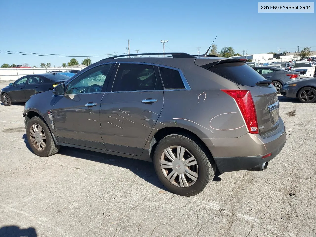 2011 Cadillac Srx VIN: 3GYFNGEY9BS662944 Lot: 75674574