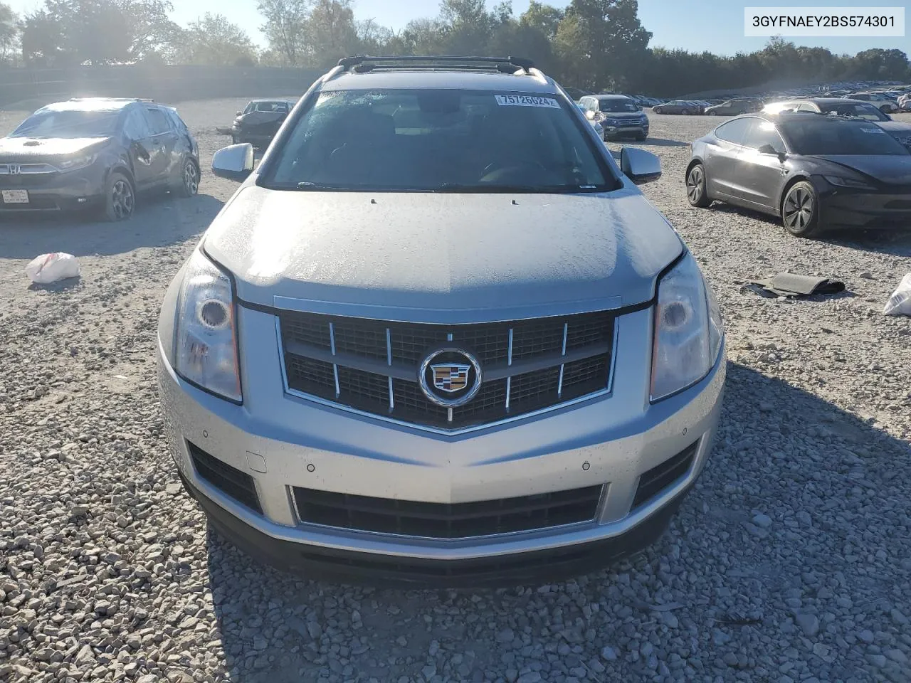 2011 Cadillac Srx Luxury Collection VIN: 3GYFNAEY2BS574301 Lot: 75726624