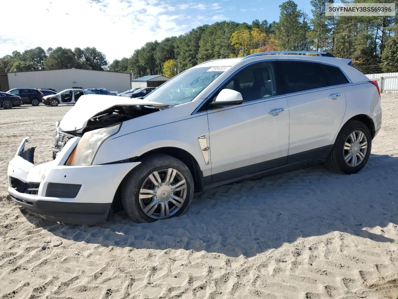 2011 Cadillac Srx Luxury Collection VIN: 3GYFNAEY3BS569396 Lot: 75984524