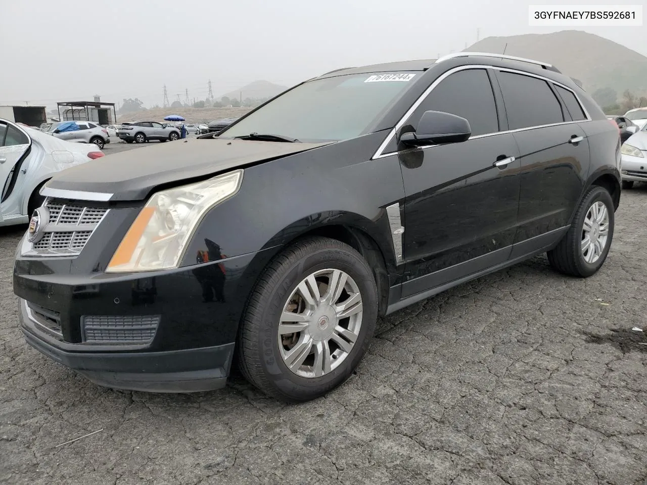 2011 Cadillac Srx Luxury Collection VIN: 3GYFNAEY7BS592681 Lot: 76167244