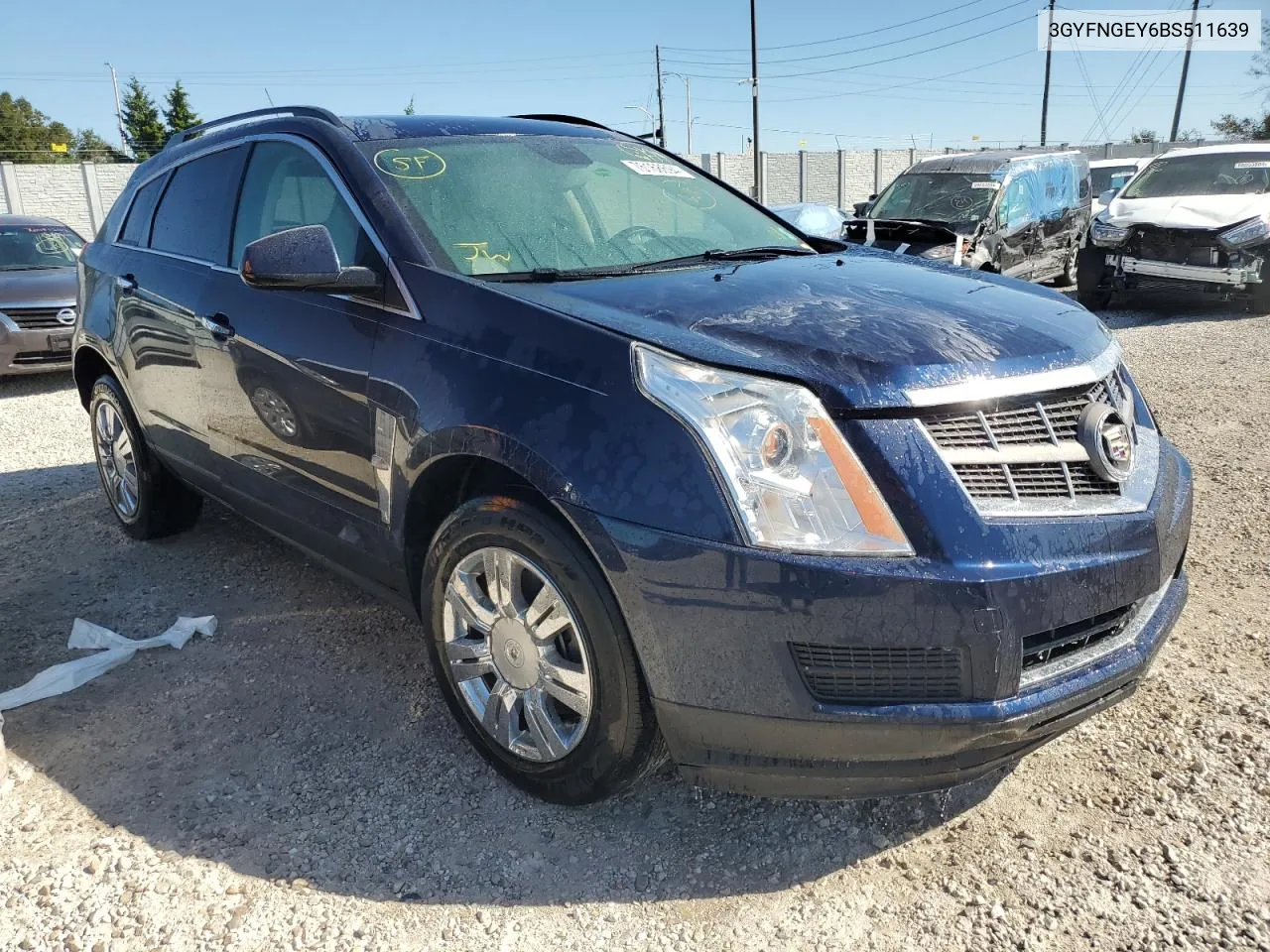 2011 Cadillac Srx VIN: 3GYFNGEY6BS511639 Lot: 76168694