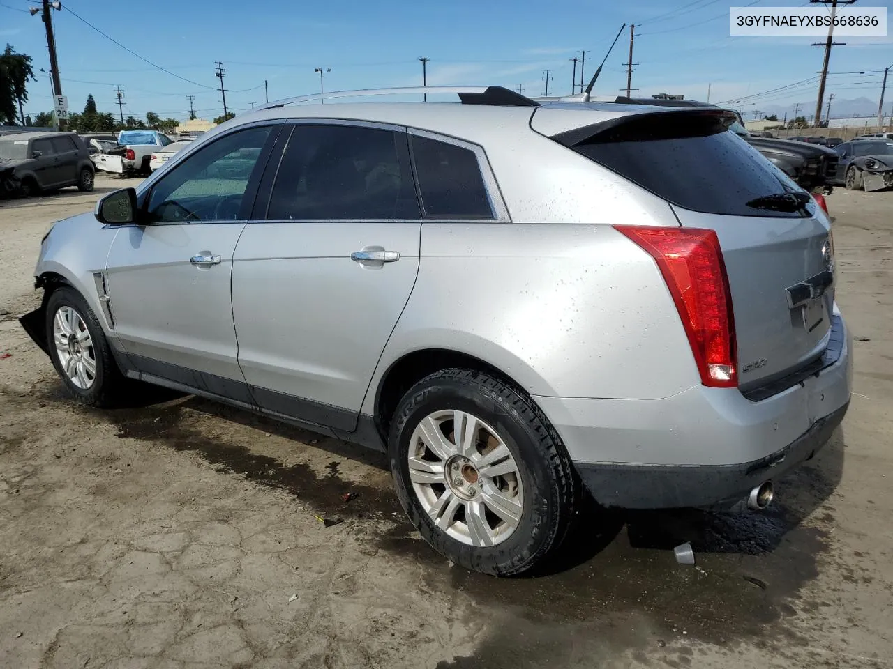 2011 Cadillac Srx Luxury Collection VIN: 3GYFNAEYXBS668636 Lot: 76203854