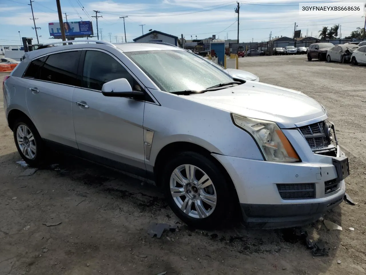 2011 Cadillac Srx Luxury Collection VIN: 3GYFNAEYXBS668636 Lot: 76203854