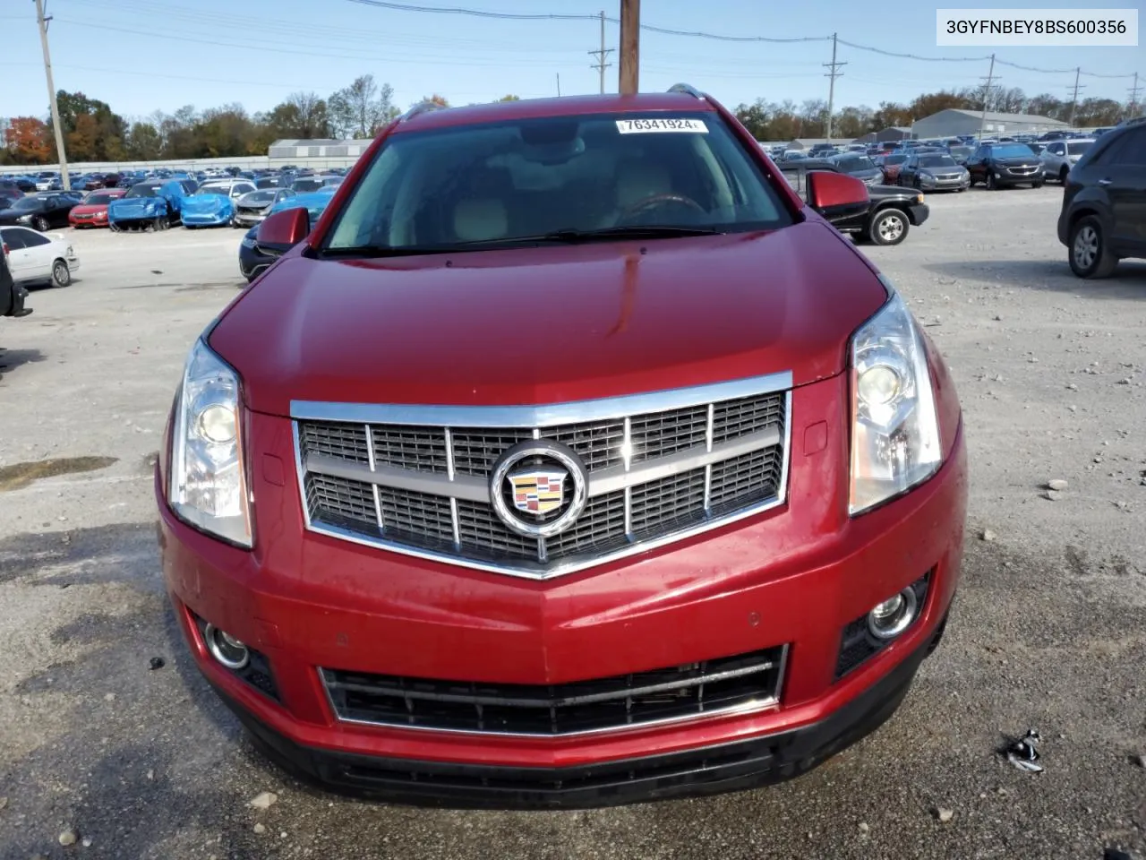 2011 Cadillac Srx Performance Collection VIN: 3GYFNBEY8BS600356 Lot: 76341924