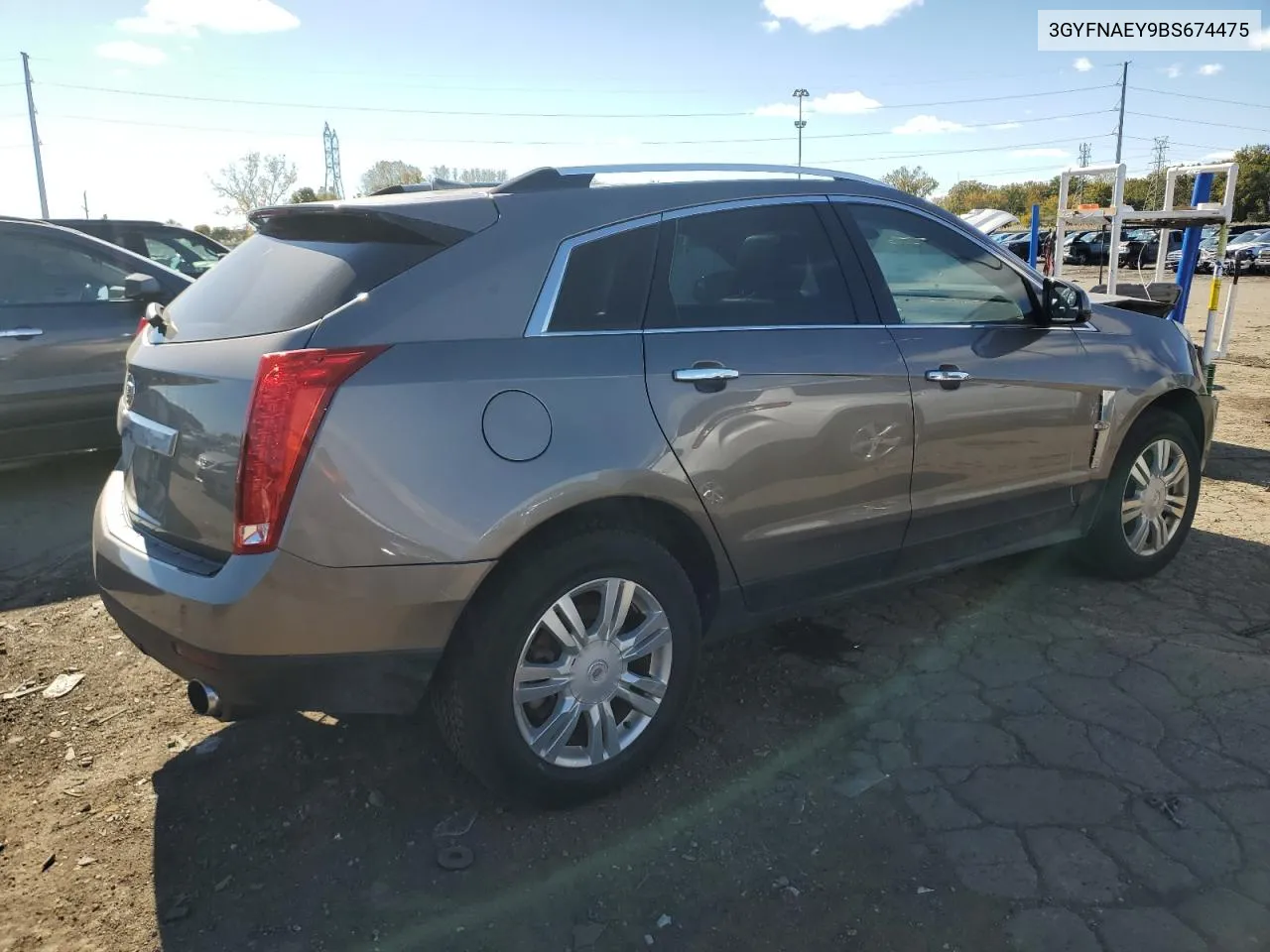 2011 Cadillac Srx Luxury Collection VIN: 3GYFNAEY9BS674475 Lot: 76362504