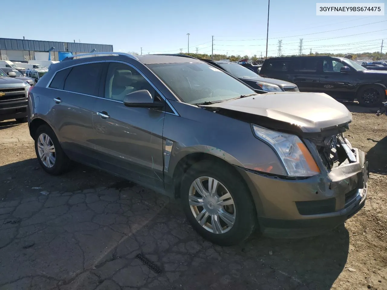 3GYFNAEY9BS674475 2011 Cadillac Srx Luxury Collection