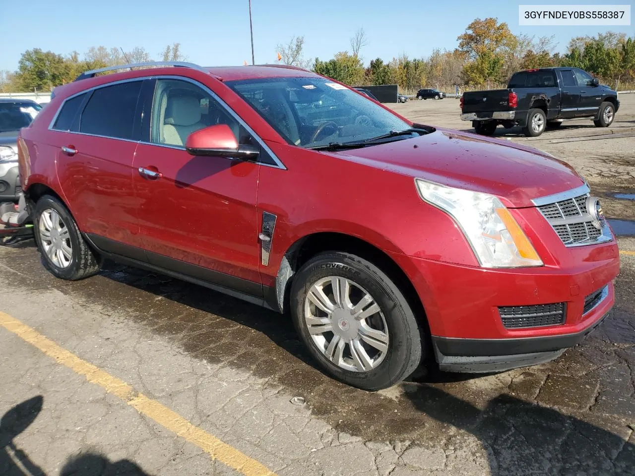 2011 Cadillac Srx Luxury Collection VIN: 3GYFNDEY0BS558387 Lot: 76500214