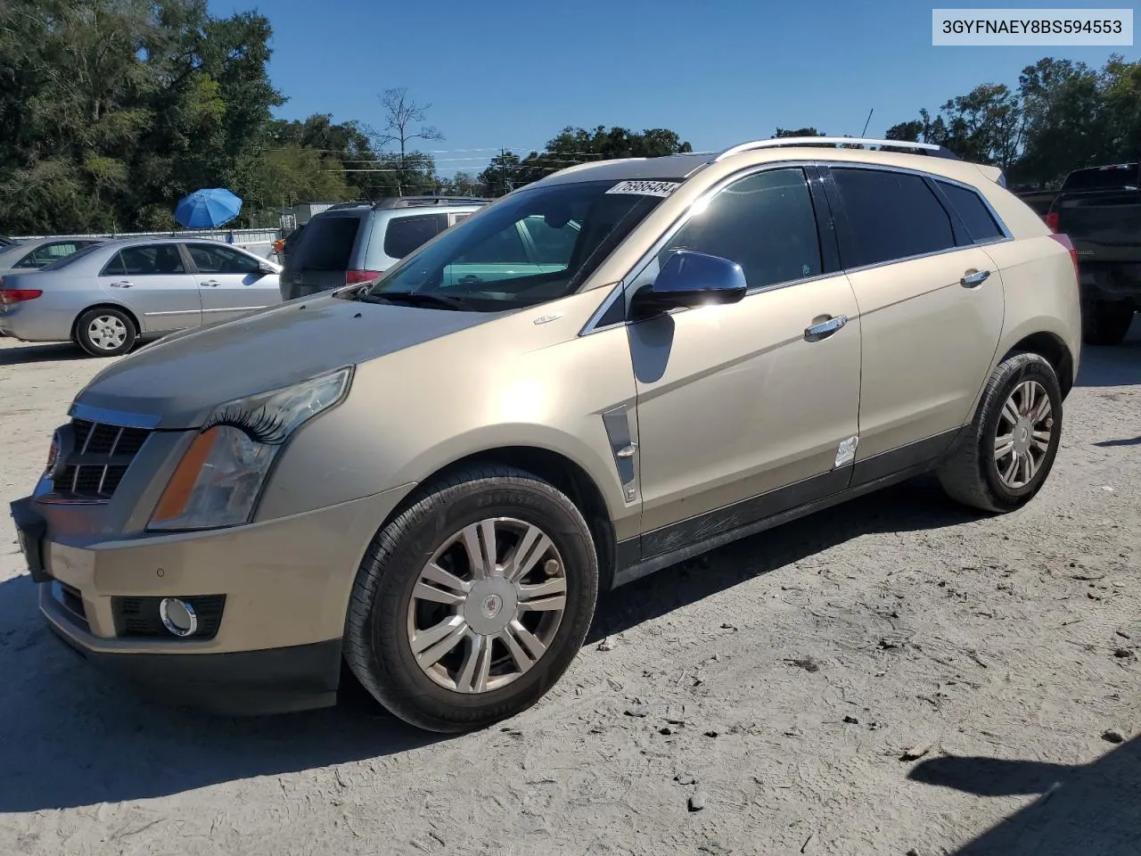 2011 Cadillac Srx Luxury Collection VIN: 3GYFNAEY8BS594553 Lot: 76986484