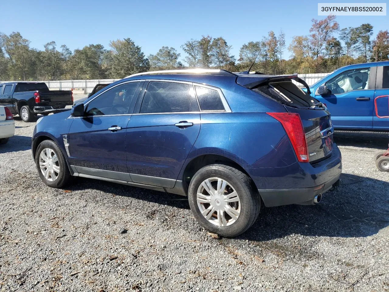 2011 Cadillac Srx Luxury Collection VIN: 3GYFNAEY8BS520002 Lot: 77251744