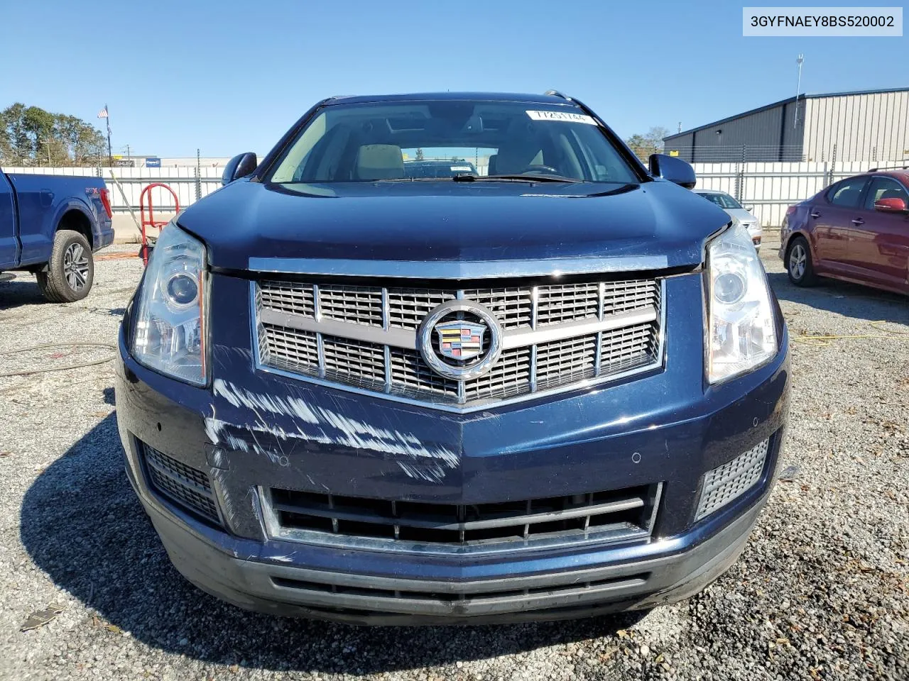 2011 Cadillac Srx Luxury Collection VIN: 3GYFNAEY8BS520002 Lot: 77251744