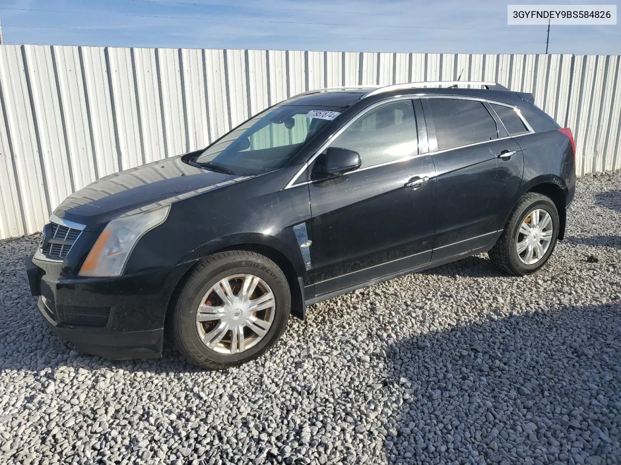 2011 Cadillac Srx Luxury Collection VIN: 3GYFNDEY9BS584826 Lot: 77957874