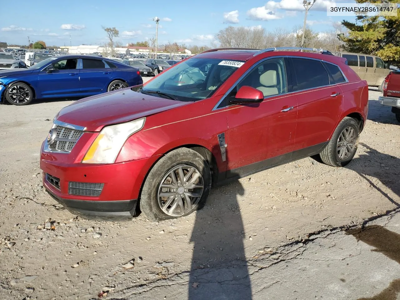 2011 Cadillac Srx Luxury Collection VIN: 3GYFNAEY2BS614747 Lot: 78350824