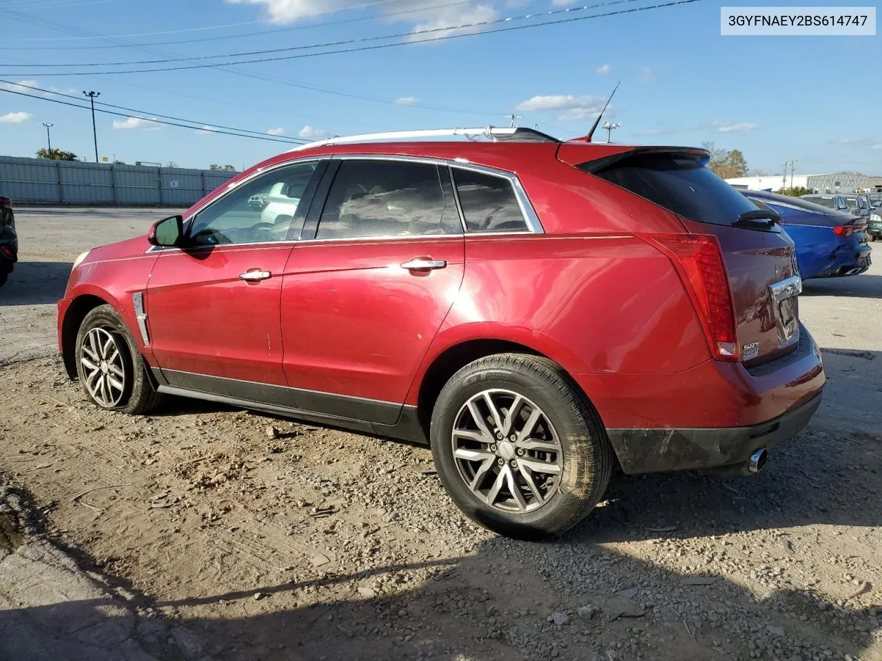 2011 Cadillac Srx Luxury Collection VIN: 3GYFNAEY2BS614747 Lot: 78350824