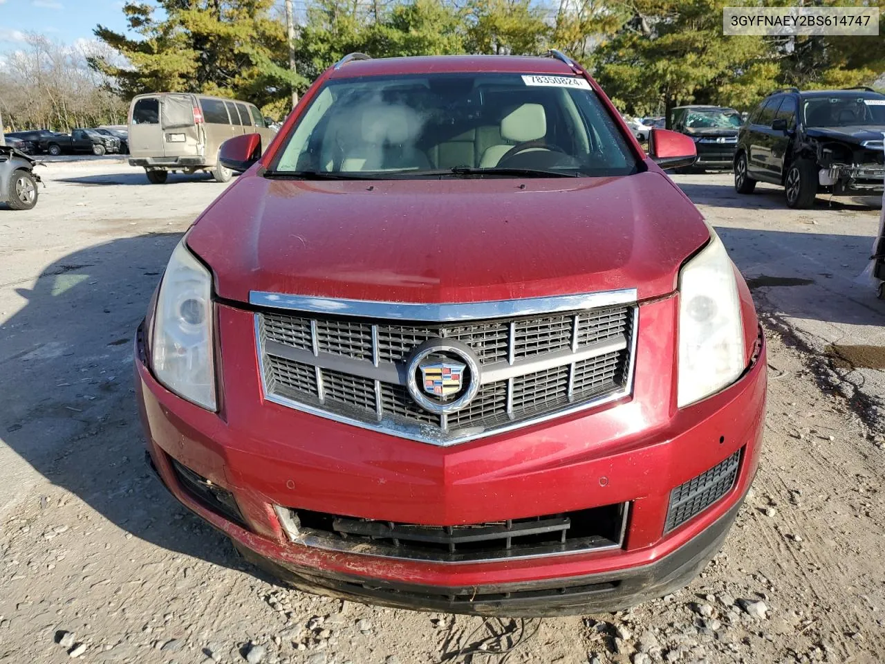 2011 Cadillac Srx Luxury Collection VIN: 3GYFNAEY2BS614747 Lot: 78350824