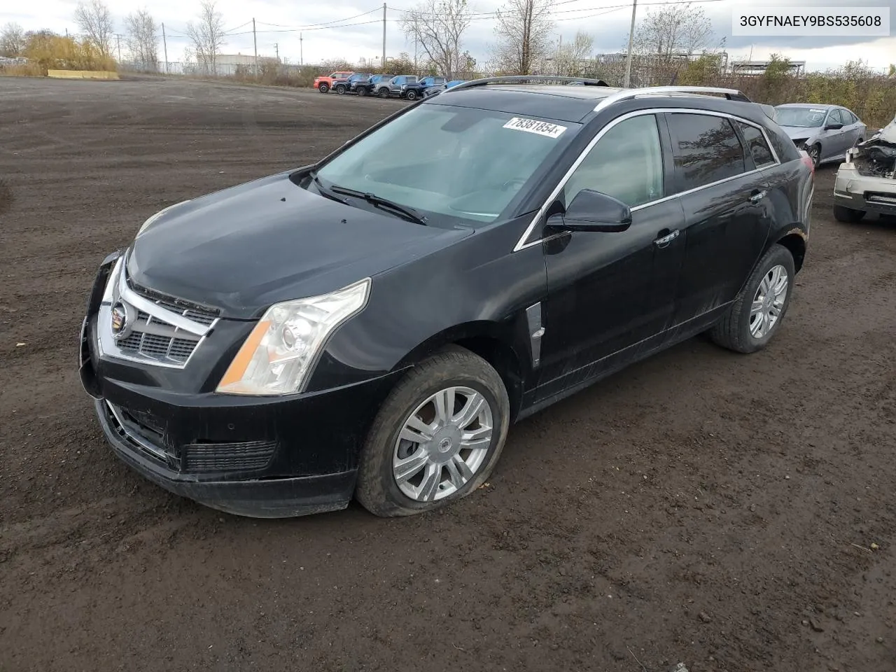 2011 Cadillac Srx Luxury Collection VIN: 3GYFNAEY9BS535608 Lot: 78381854