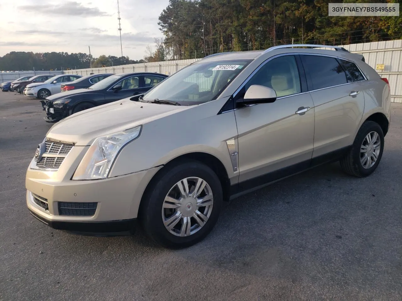 2011 Cadillac Srx Luxury Collection VIN: 3GYFNAEY7BS549555 Lot: 79192314