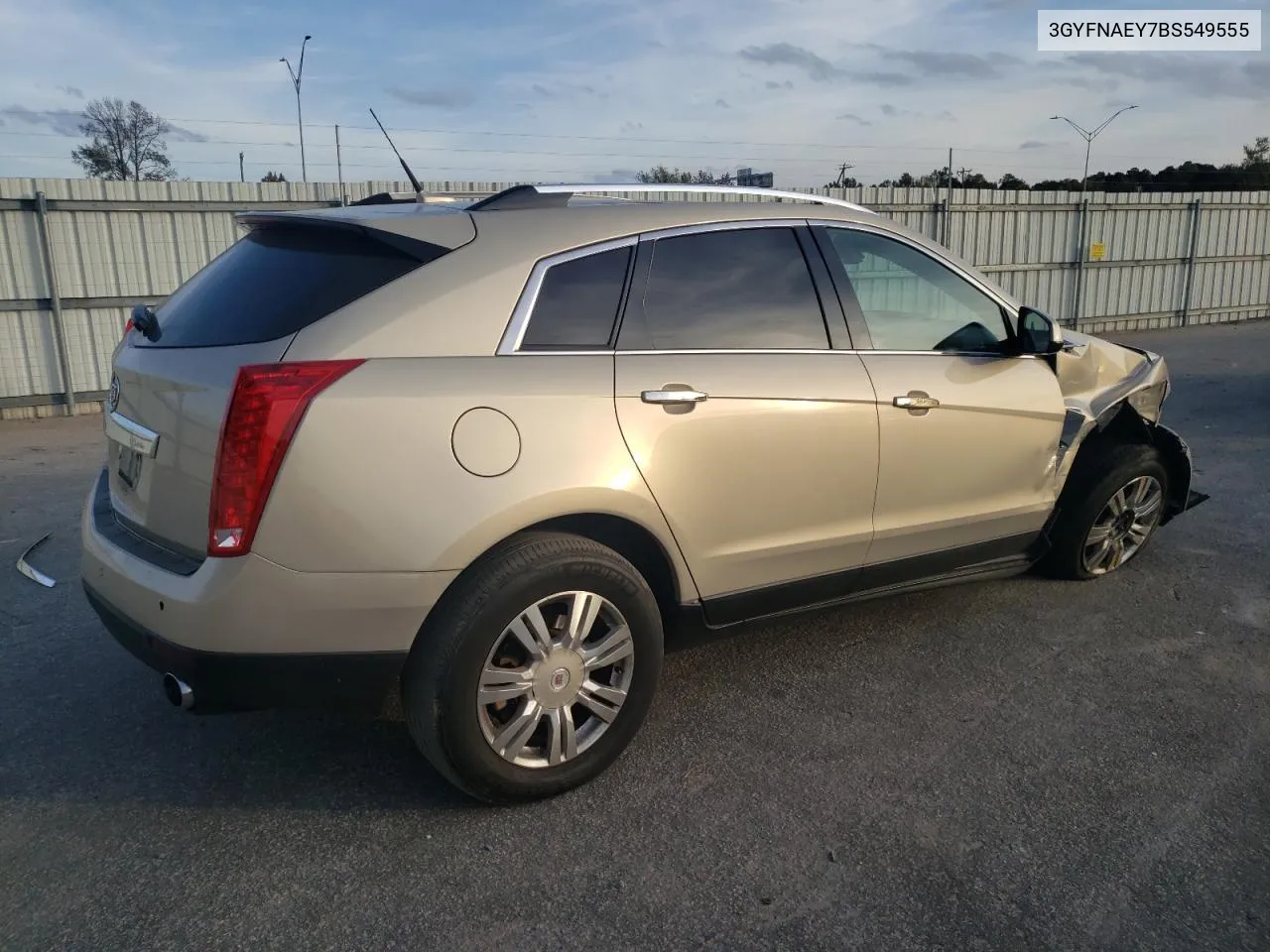 2011 Cadillac Srx Luxury Collection VIN: 3GYFNAEY7BS549555 Lot: 79192314