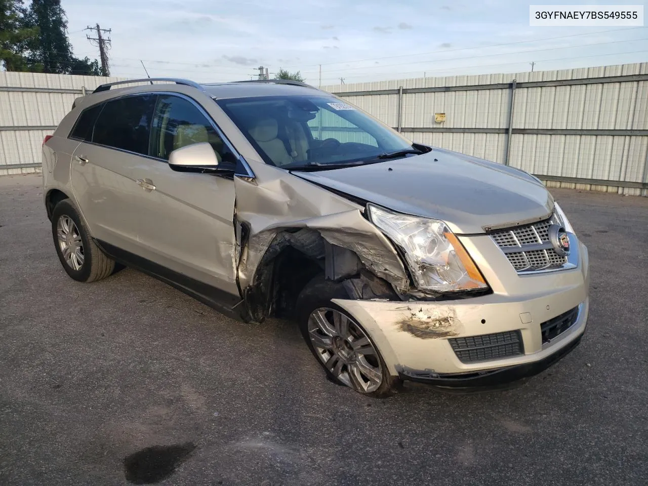 2011 Cadillac Srx Luxury Collection VIN: 3GYFNAEY7BS549555 Lot: 79192314