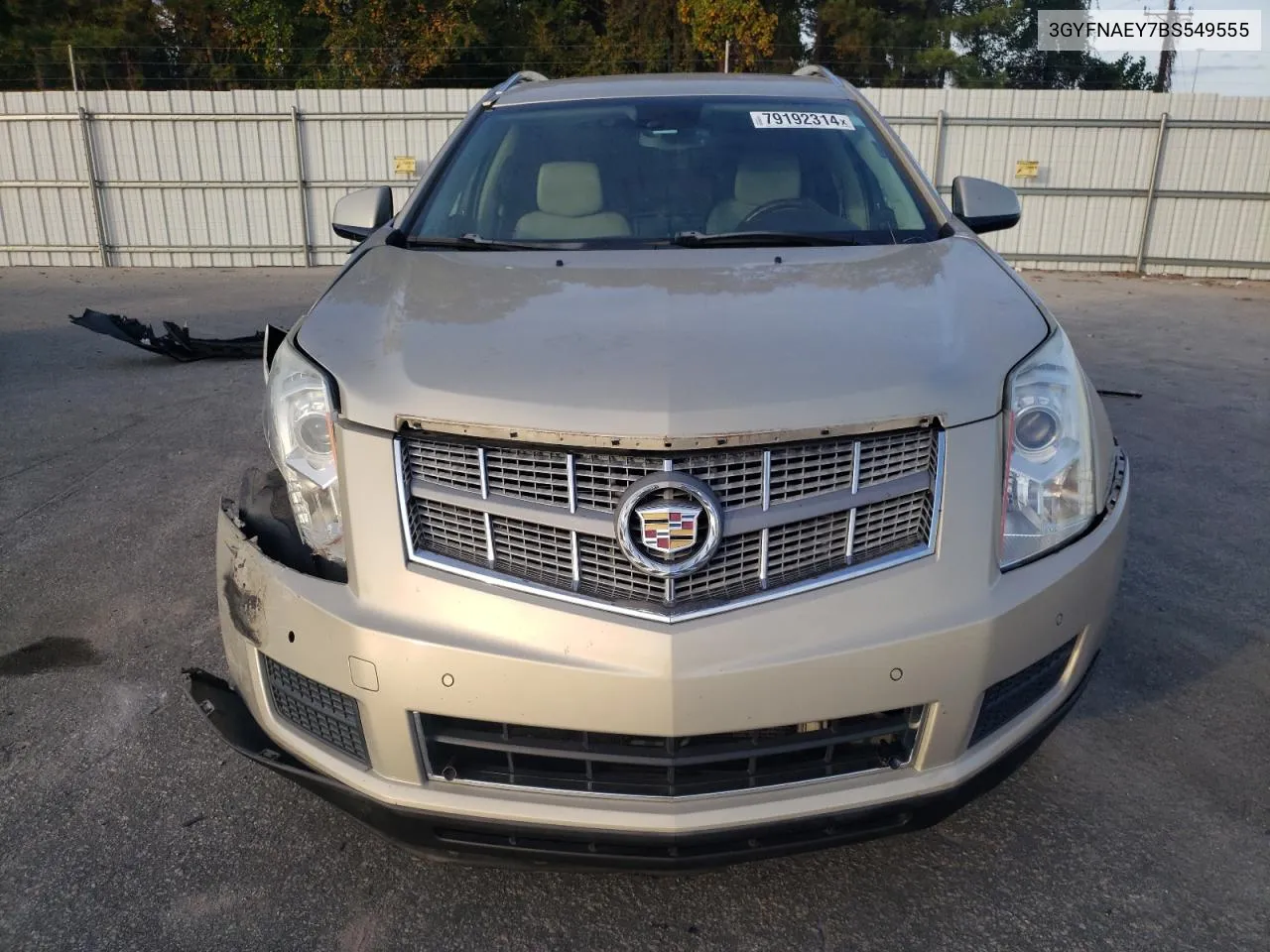 2011 Cadillac Srx Luxury Collection VIN: 3GYFNAEY7BS549555 Lot: 79192314