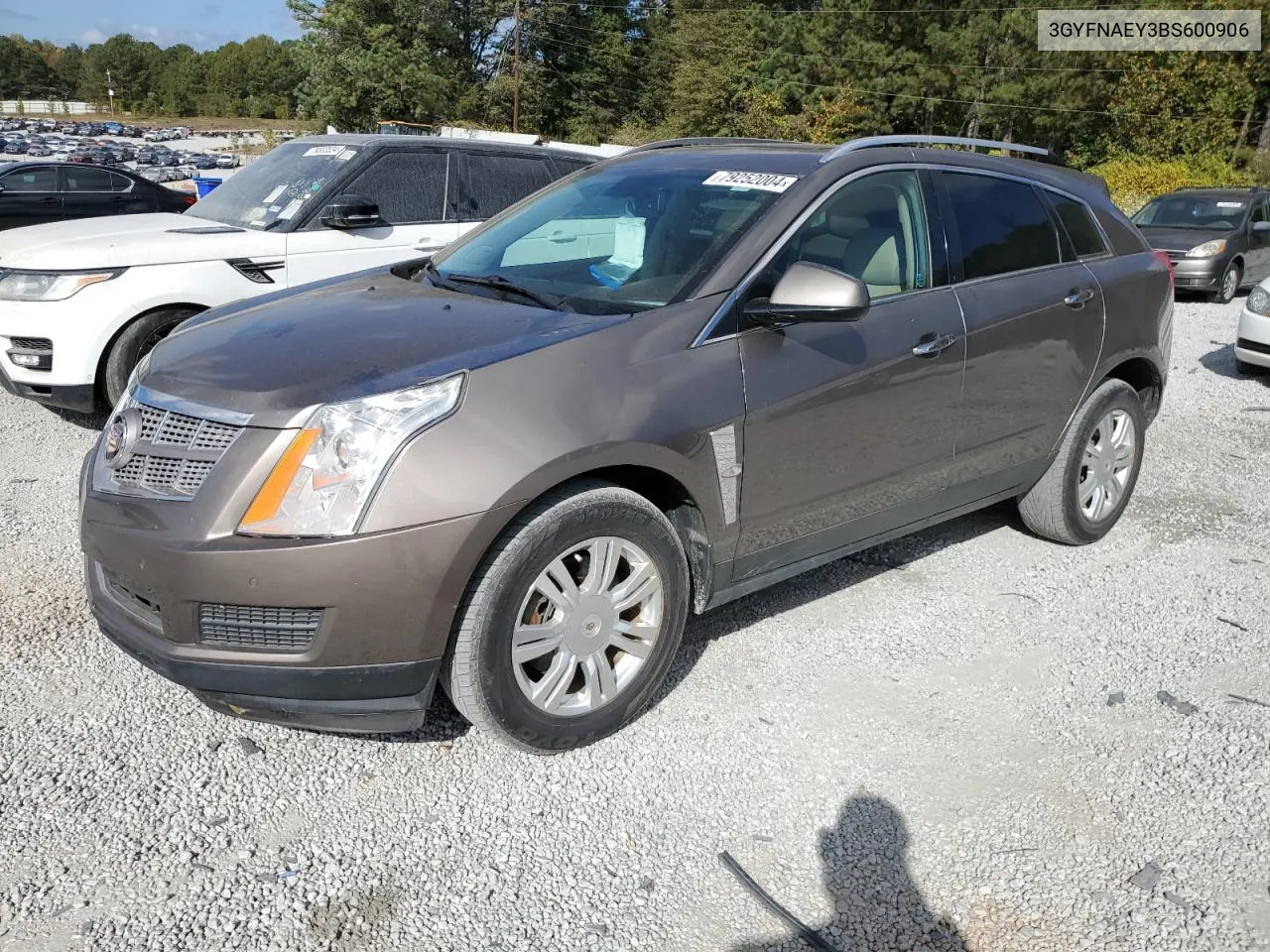 2011 Cadillac Srx Luxury Collection VIN: 3GYFNAEY3BS600906 Lot: 79252004