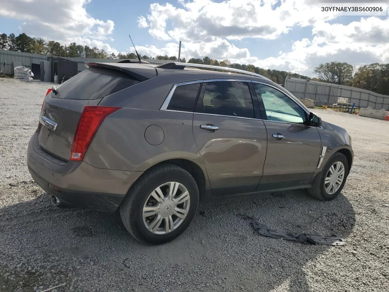 2011 Cadillac Srx Luxury Collection VIN: 3GYFNAEY3BS600906 Lot: 79252004