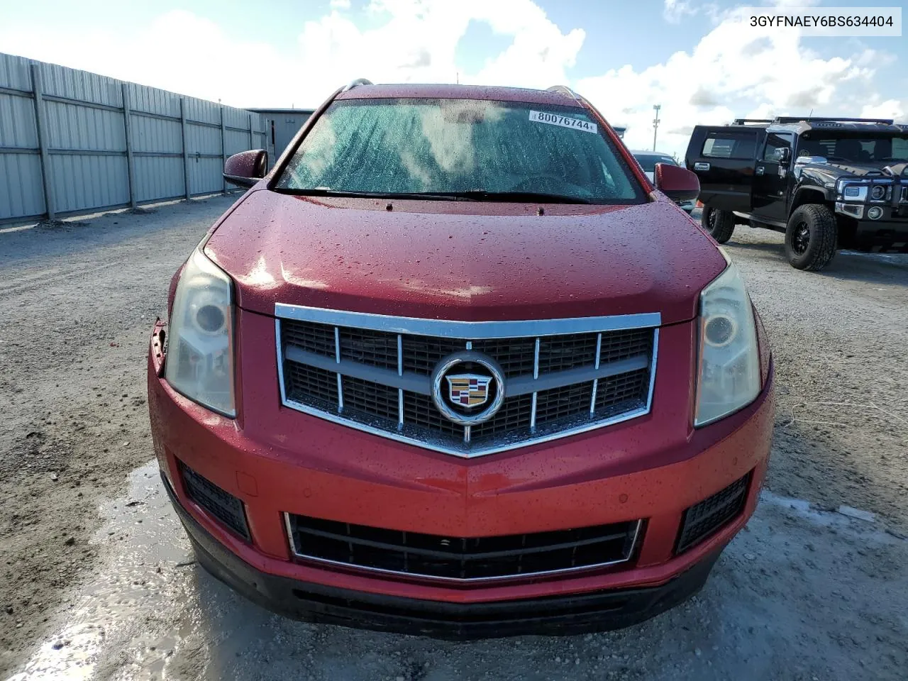 2011 Cadillac Srx Luxury Collection VIN: 3GYFNAEY6BS634404 Lot: 80076744