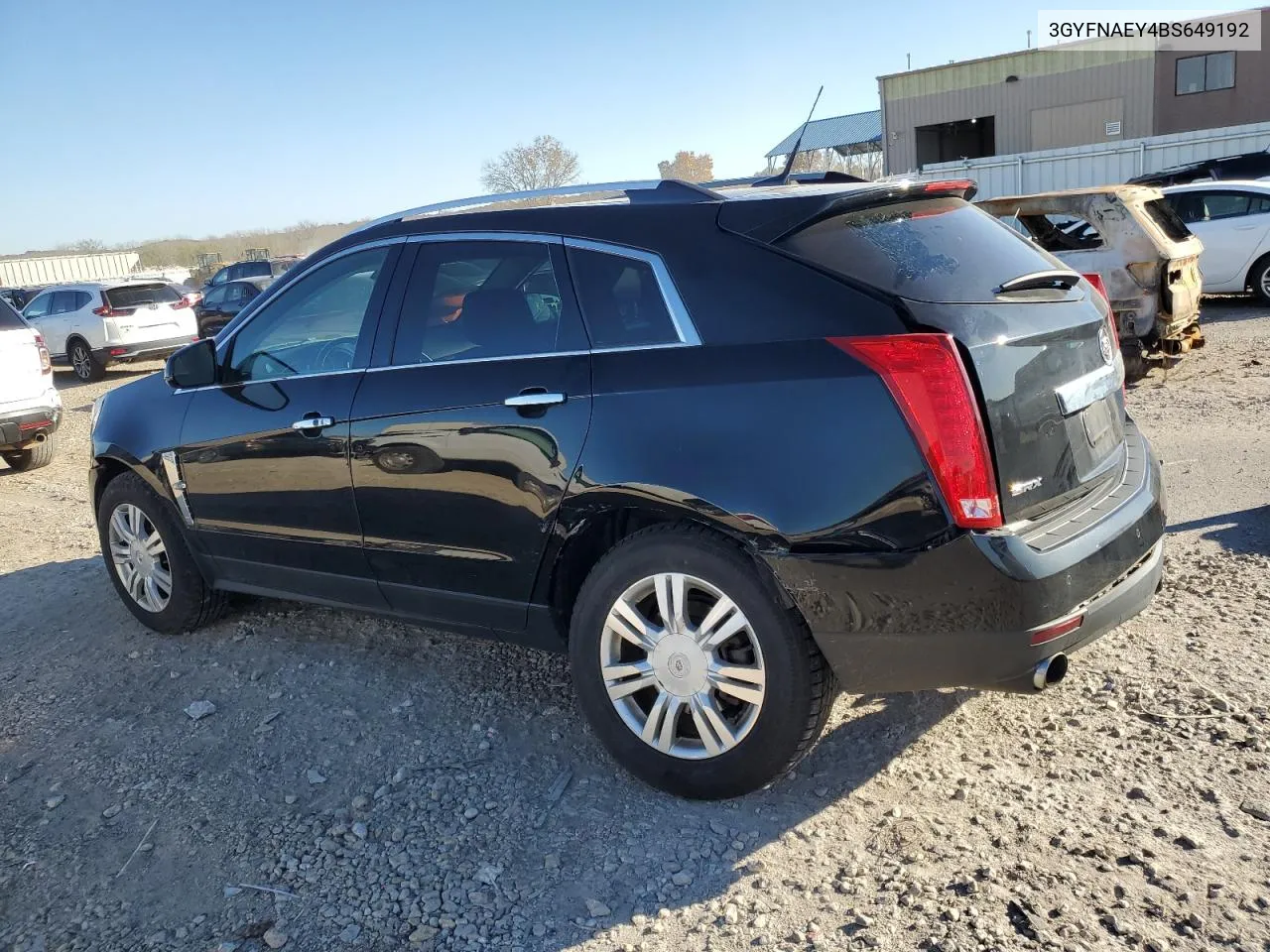 2011 Cadillac Srx Luxury Collection VIN: 3GYFNAEY4BS649192 Lot: 80149974