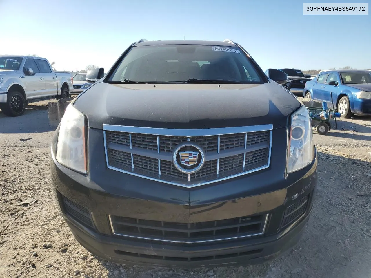 2011 Cadillac Srx Luxury Collection VIN: 3GYFNAEY4BS649192 Lot: 80149974