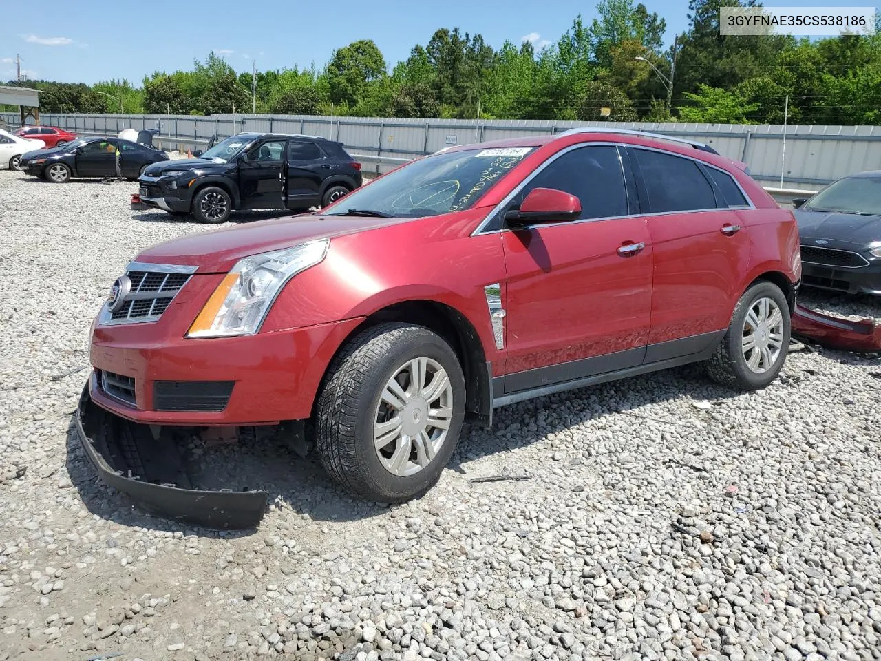 2012 Cadillac Srx Luxury Collection VIN: 3GYFNAE35CS538186 Lot: 52282764